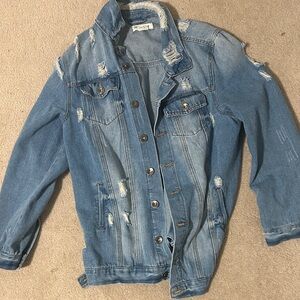 Distressed Blue Denim Jacket